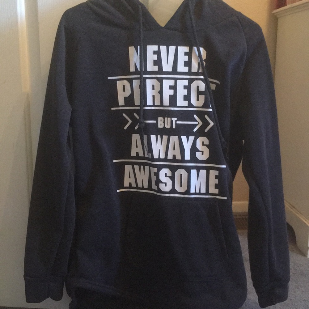 Gray pullover hoodie